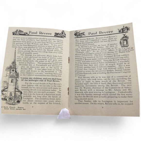 Paul Revere Booklet Circa 1930 Published By John Hancock Mutual Life Insurance C - Picture 9 of 14